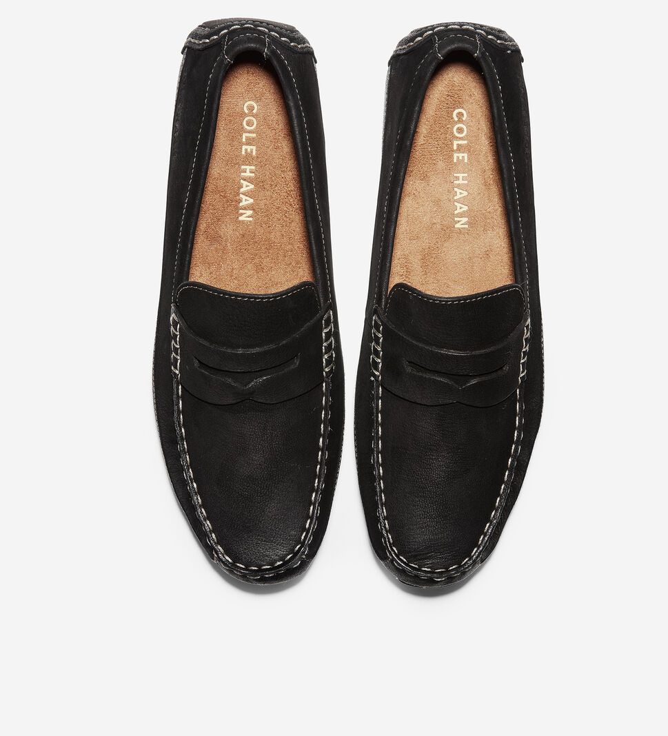 Black Cole Haan Wyatt Penny Driver Men's Loafers | OWYH-15304