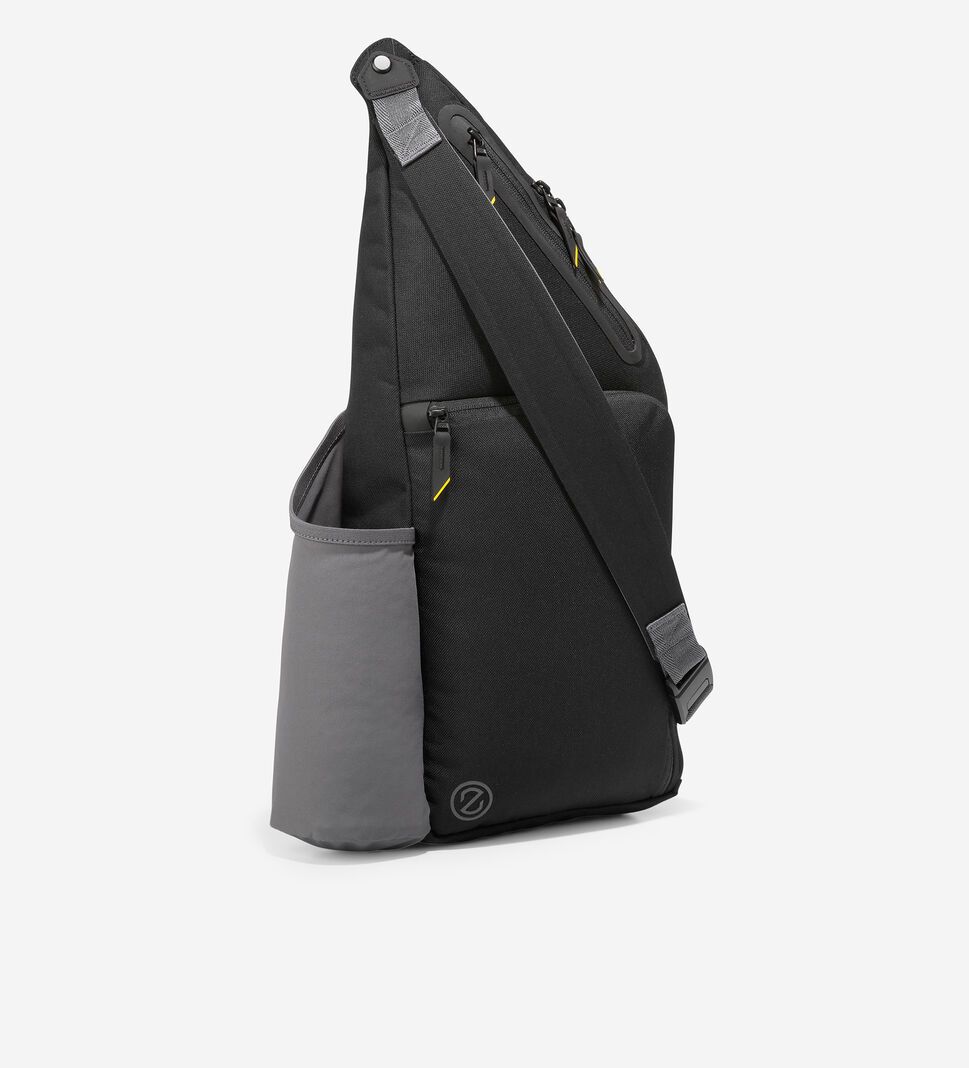 Black Cole Haan ZERØGRAND City Sling Men's Bags & Backpacks | KUBF-30172