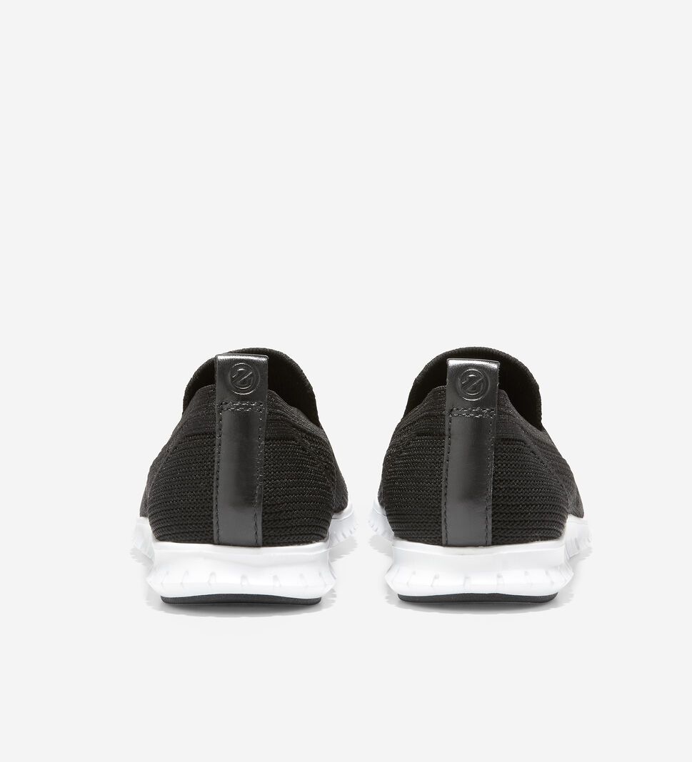 Black Cole Haan ZERØGRAND Slip-On Women's Loafers | URKI-68350