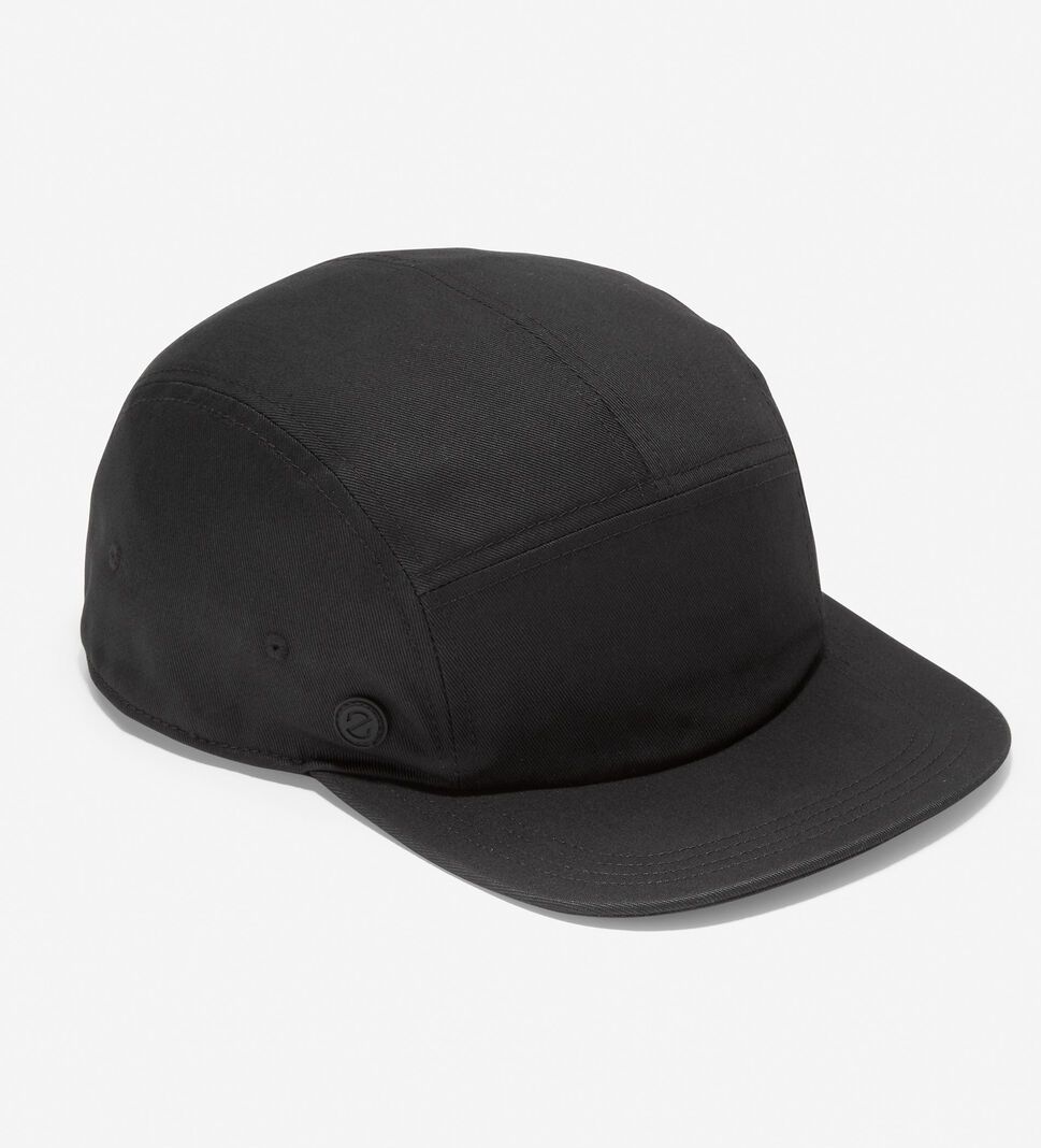 Black Cole Haan ZERØGRAND Split Front Baseball Men\'s Hats | QCND-19436