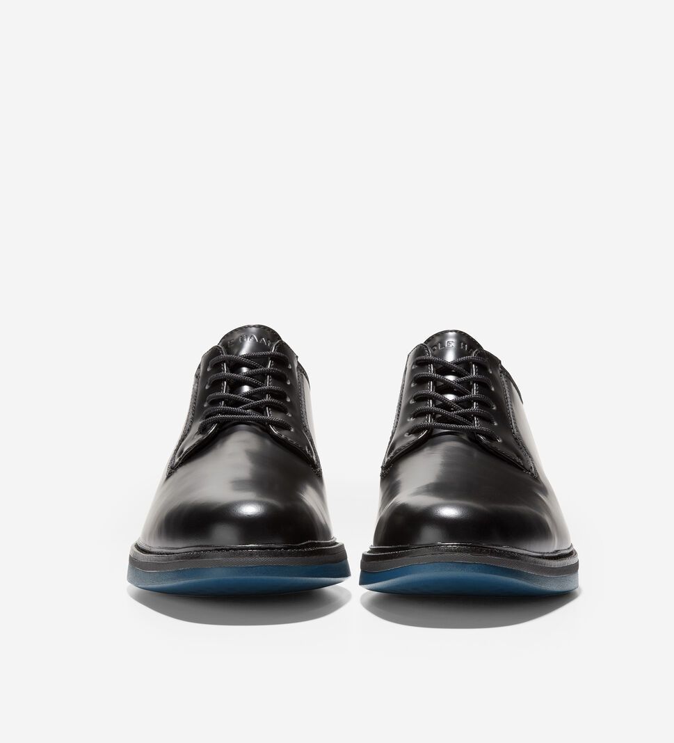 Black / Dark Blue Cole Haan Grand Ambition Postman Oxford Men's Dress Shoes | MHRO-52081