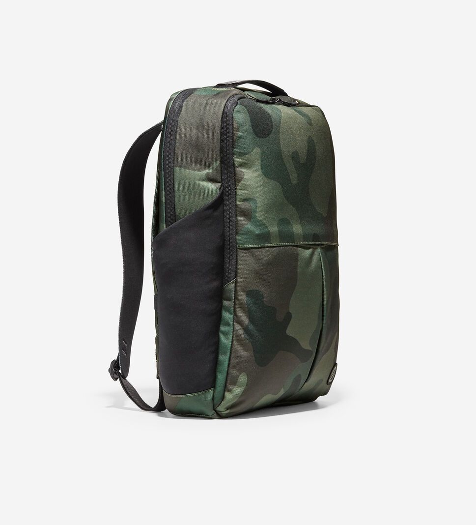 Black Olive Camo Cole Haan ZERØGRAND Slim Convertible Men's Bags & Backpacks | UIPD-85294