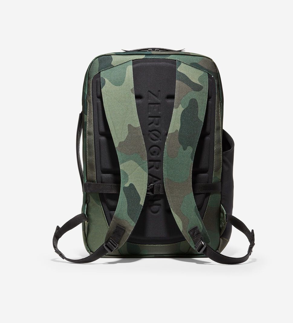 Black Olive Camo Cole Haan ZERØGRAND Slim Convertible Men's Bags & Backpacks | UIPD-85294