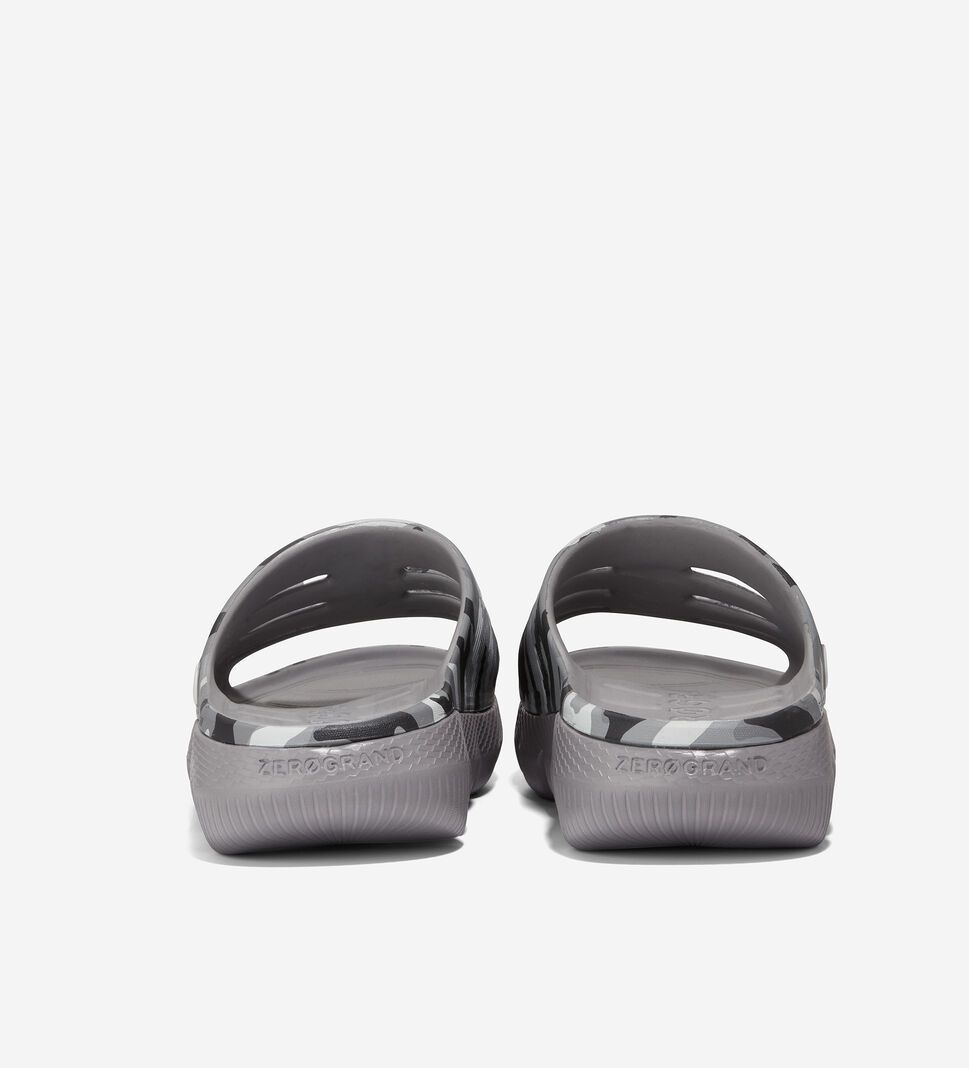 Black / Titanium / Camo Cole Haan 4.ZERØGRAND All-Day Slide Men's Sandals | UZFM-53179