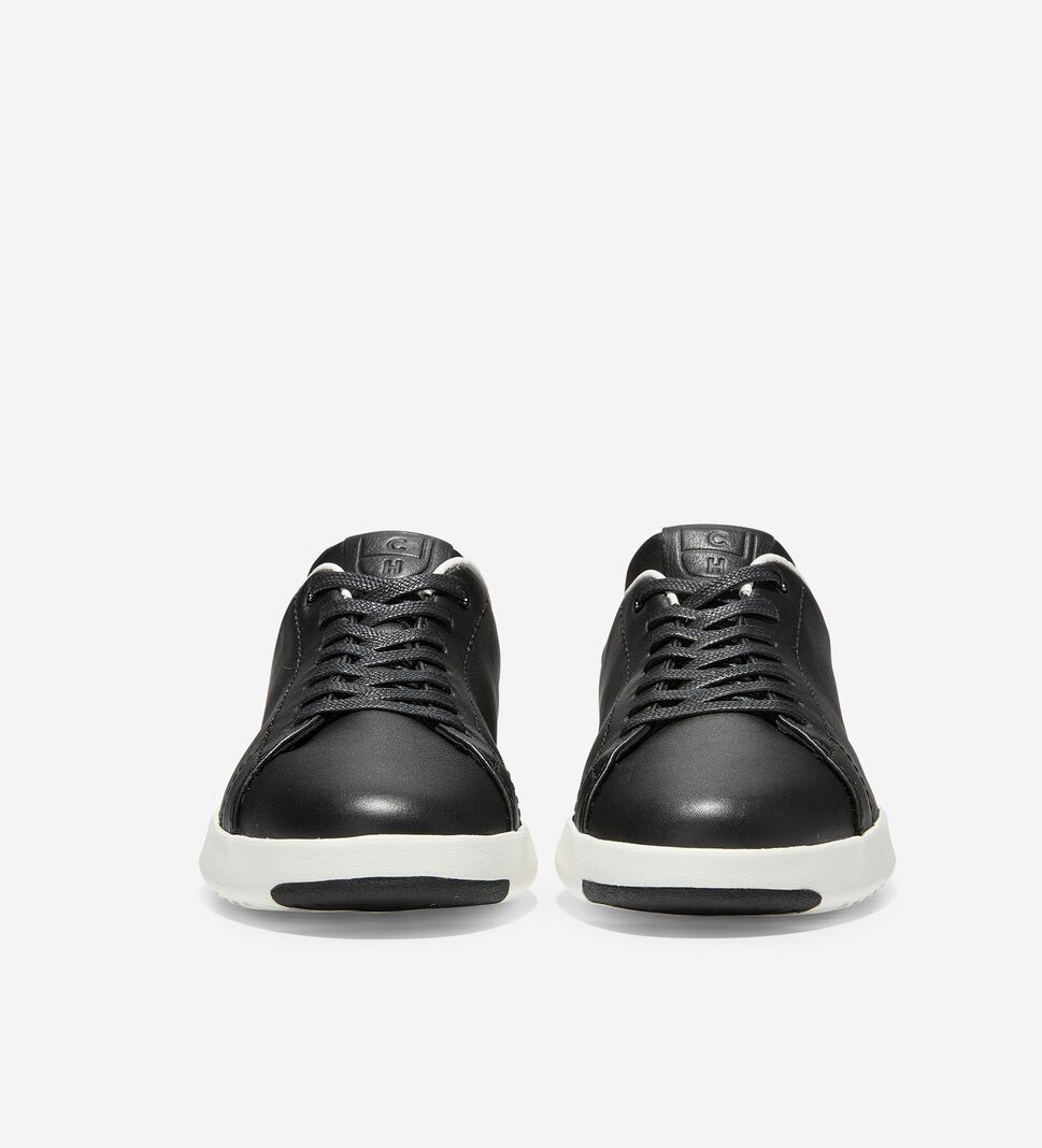 Black / White Cole Haan GrandPrØ Tennis Women's Sneakers | XBZO-74986