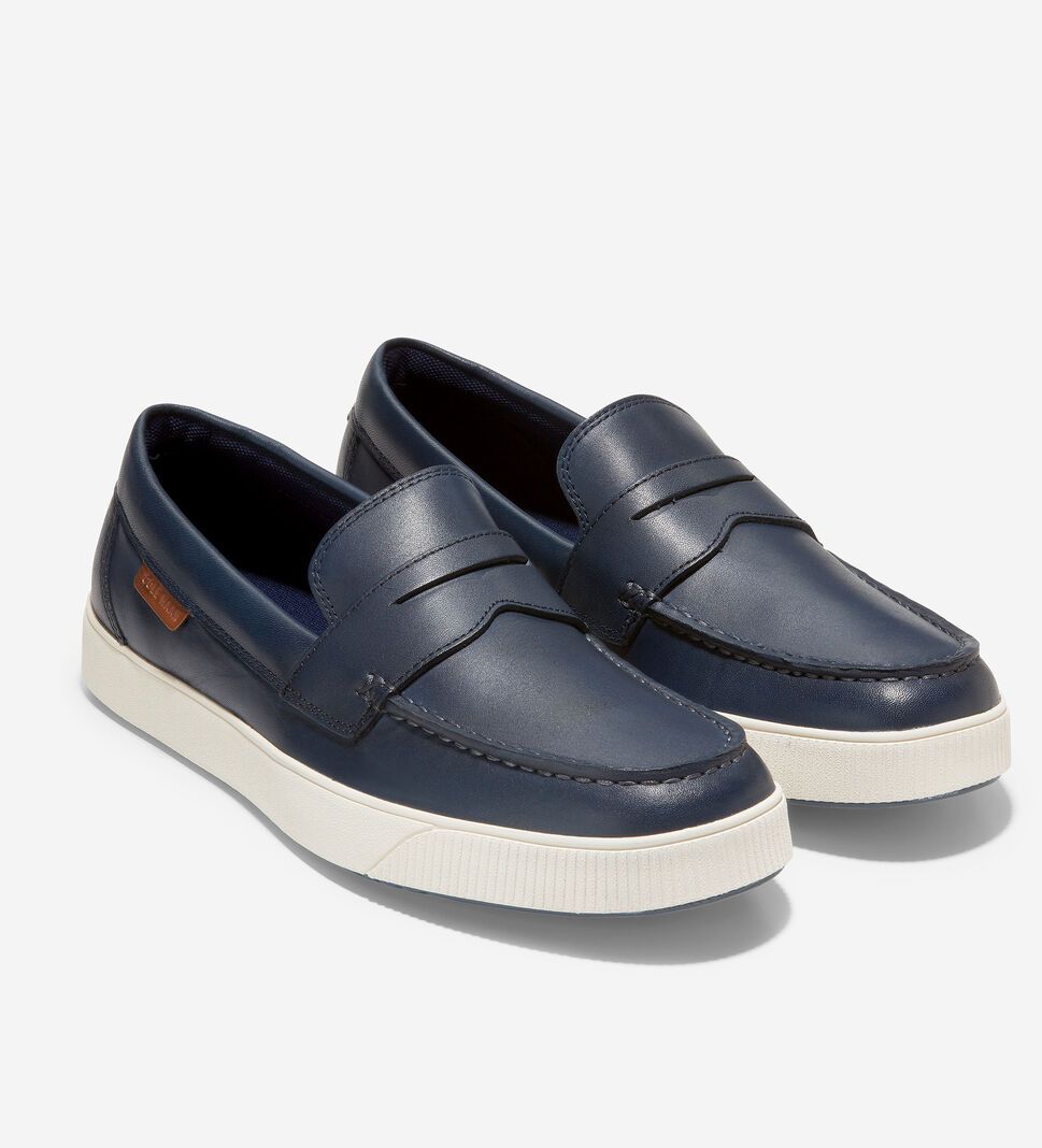 Blue Cole Haan Nantucket Penny Men's Loafers | LSVQ-63540