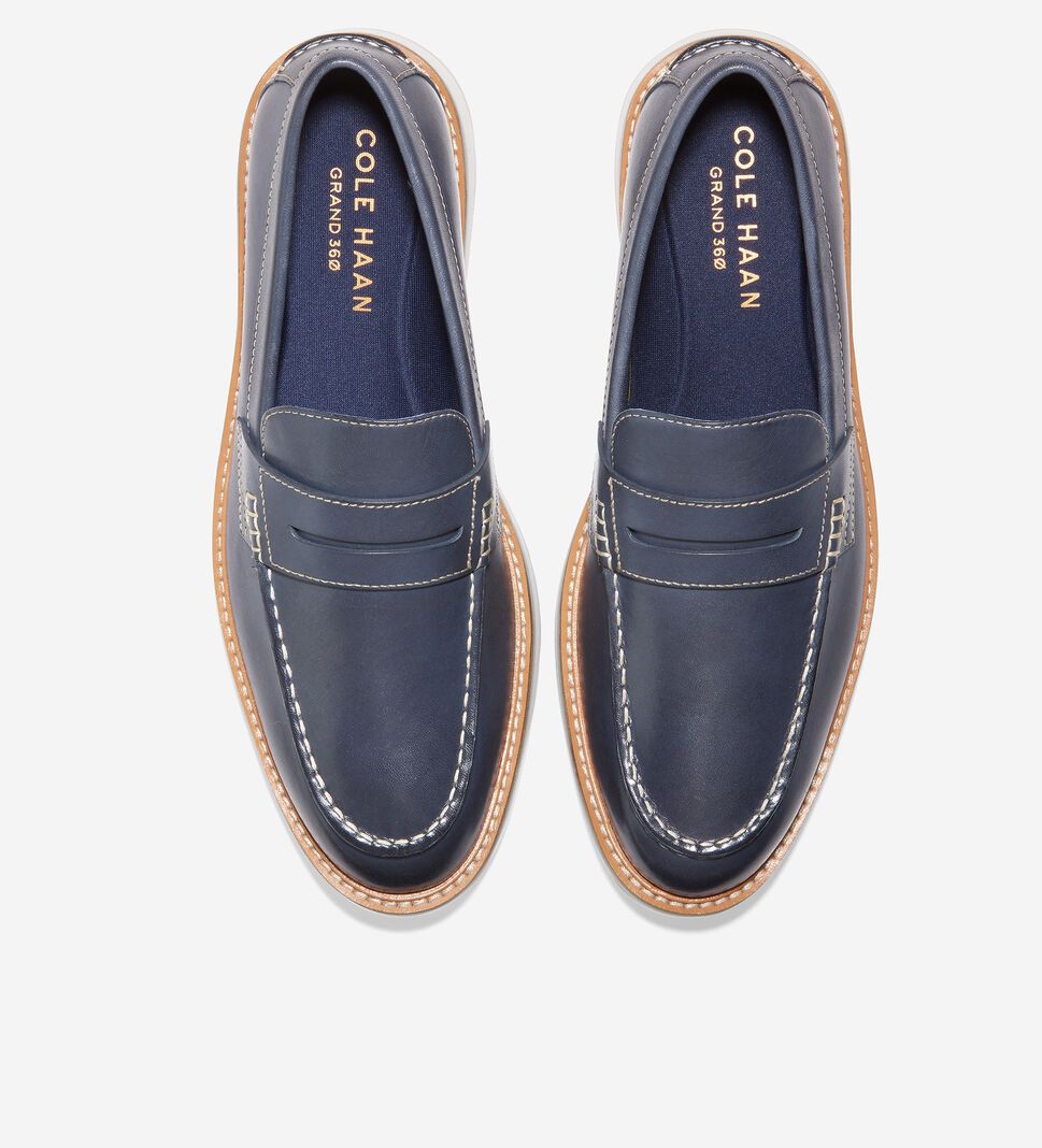 Blue Cole Haan Osborn Grand Men's Loafers | ZVRX-46917