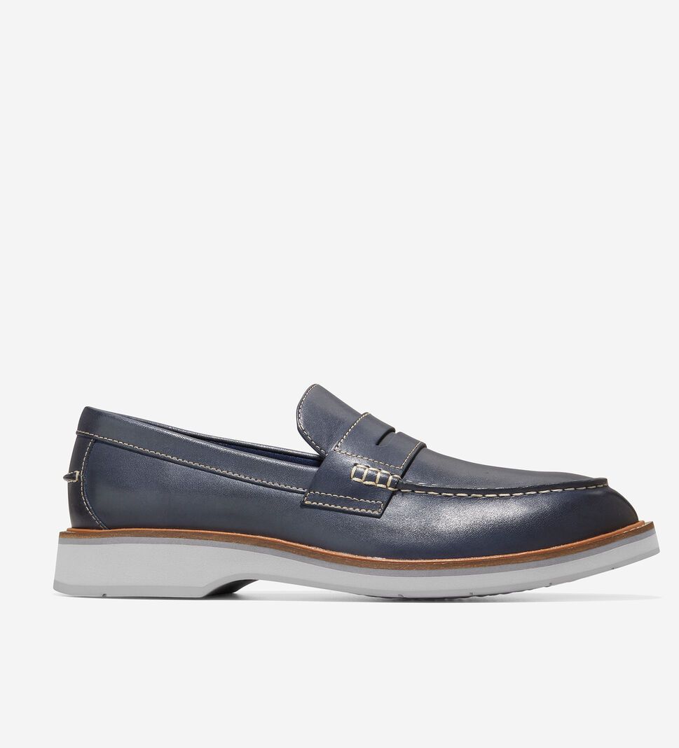 Blue Cole Haan Osborn Grand Men\'s Loafers | ZVRX-46917