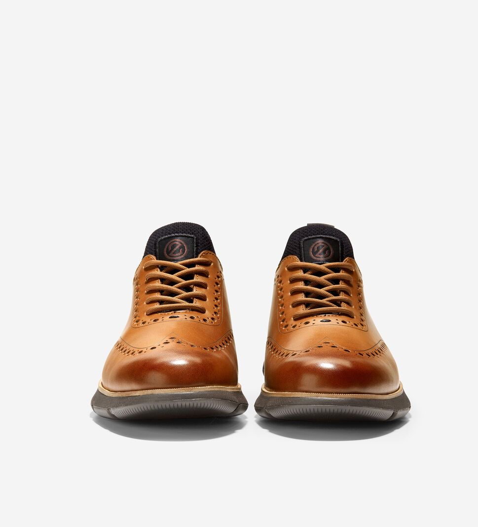 Brown Cole Haan 4.ZERØGRAND Wingtip Men's Oxfords Shoes | BZYA-63209