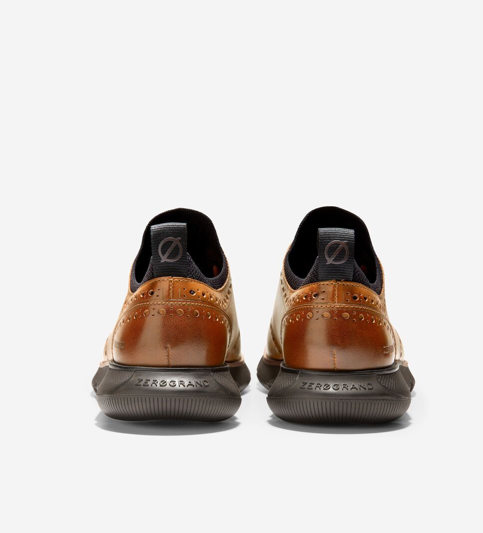 Brown Cole Haan 4.ZERØGRAND Wingtip Men's Oxfords Shoes | BZYA-63209