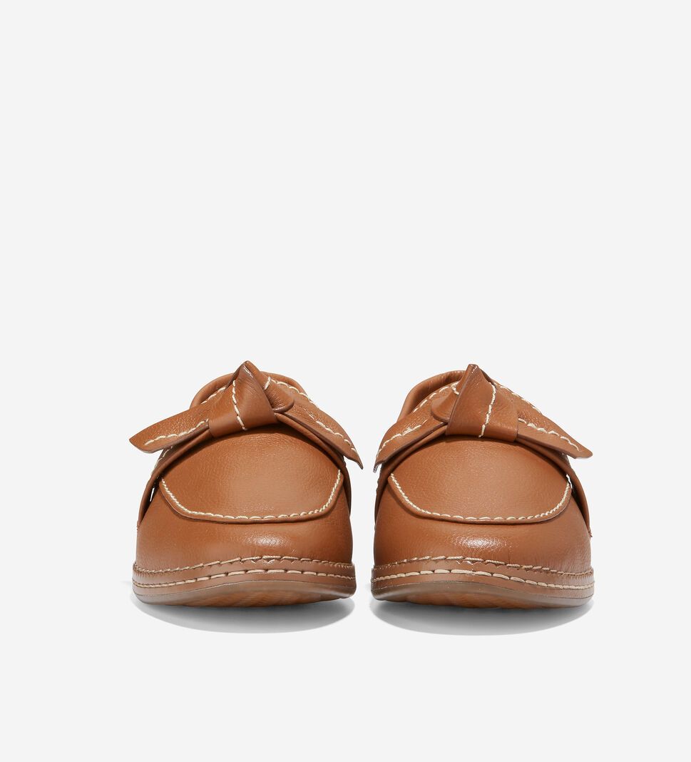 Brown Cole Haan Cloudfeel All-Day Bow Loafer Women's Flat Shoes | LXYD-32510