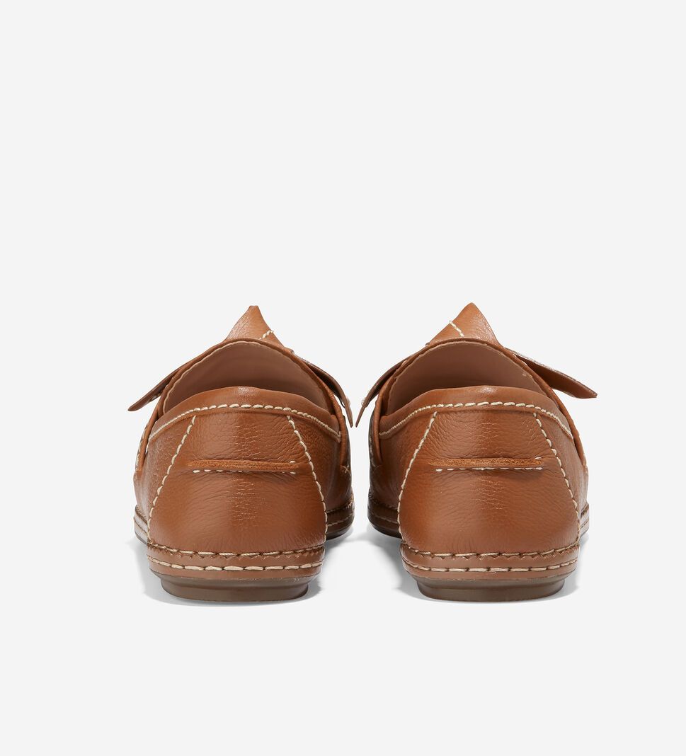 Brown Cole Haan Cloudfeel All-Day Bow Loafer Women's Flat Shoes | LXYD-32510