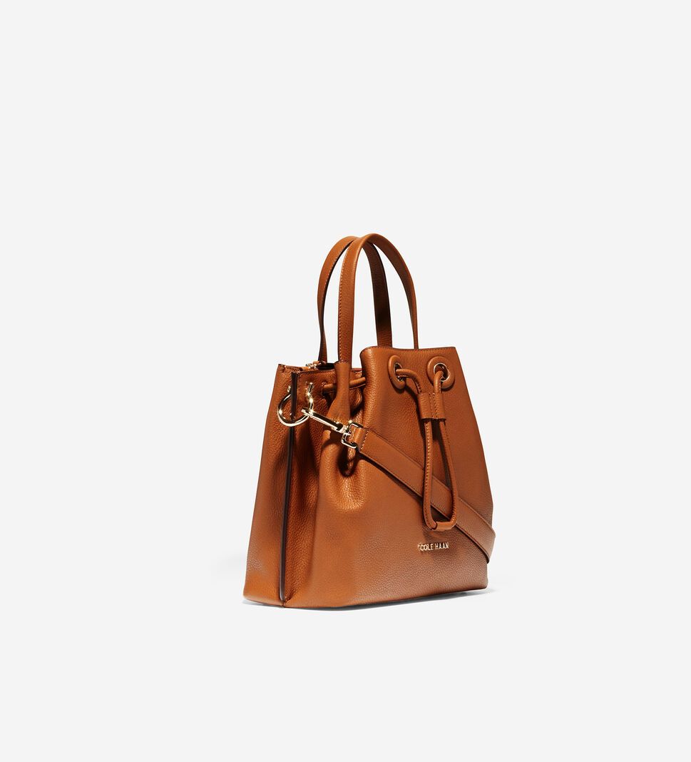 Brown Cole Haan Grand Ambition Small Bucket Women's Bags & Backpacks | DZEO-34718