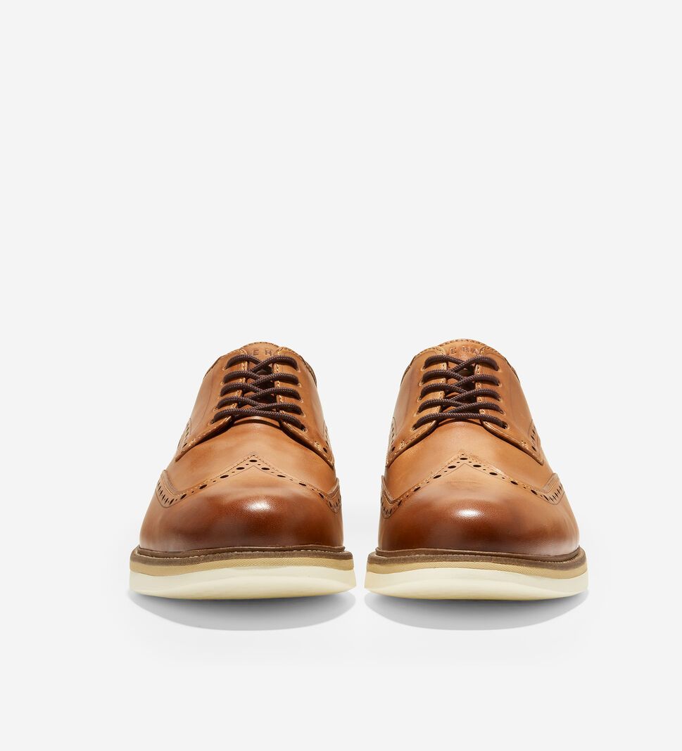 Brown Cole Haan Grand Ambition Wingtip Men's Oxfords Shoes | RMJQ-07258