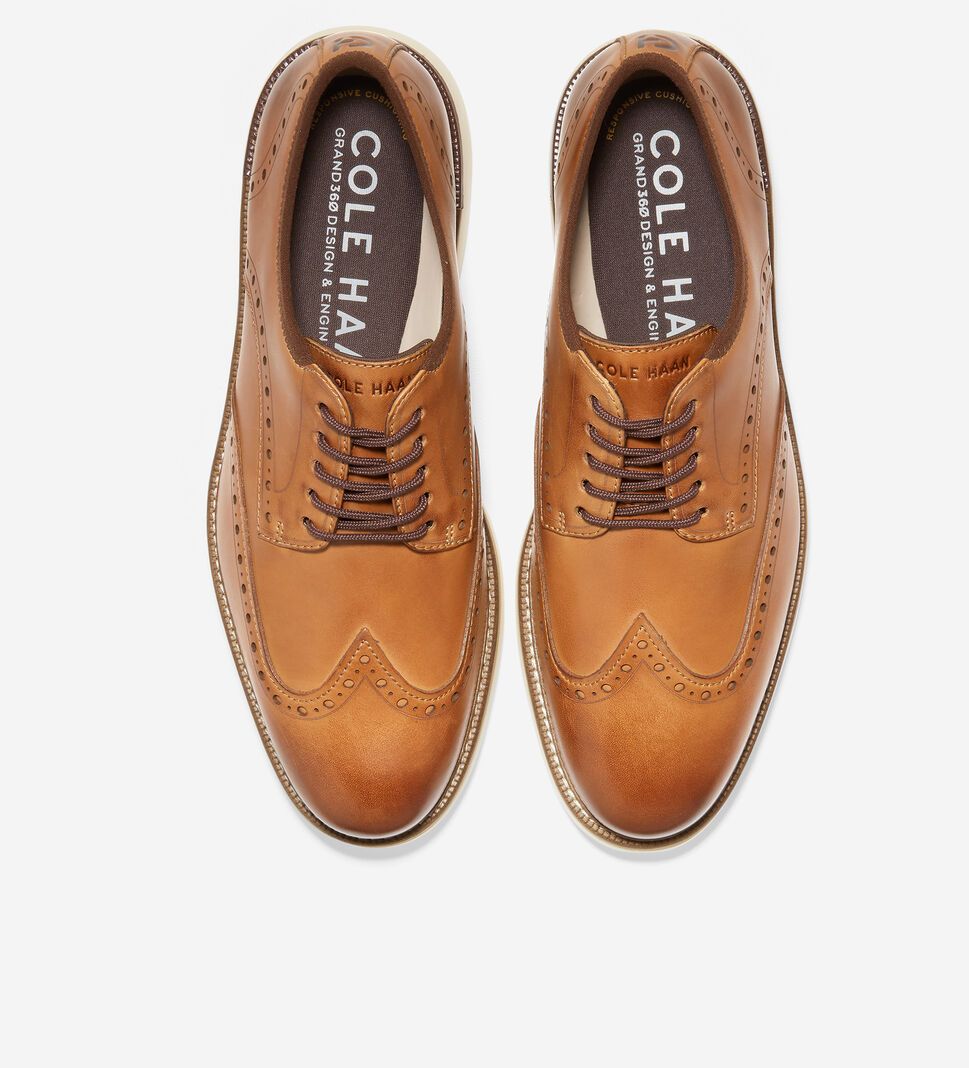 Brown Cole Haan Grand Ambition Wingtip Men's Oxfords Shoes | RMJQ-07258