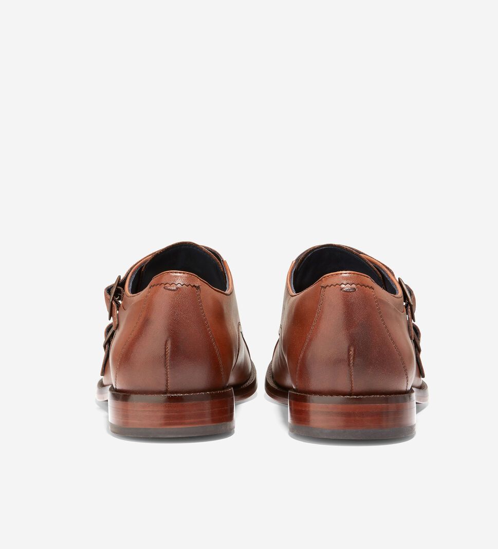 Brown Cole Haan Harrison Monk Men's Oxfords Shoes | GNAZ-01372