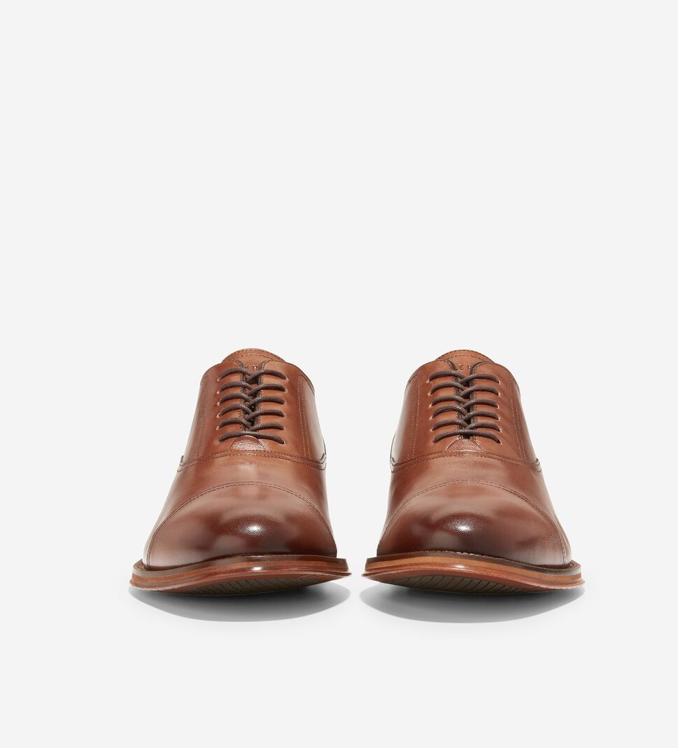 Brown Cole Haan Modern Classics Cap Toe Oxford Men's Dress Shoes | NBOE-36195