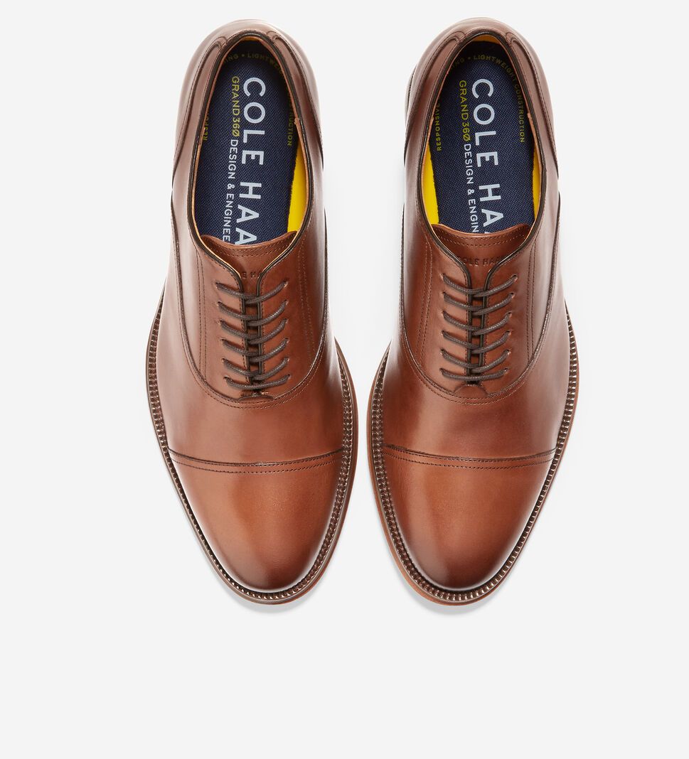 Brown Cole Haan Modern Classics Cap Toe Oxford Men's Dress Shoes | NBOE-36195