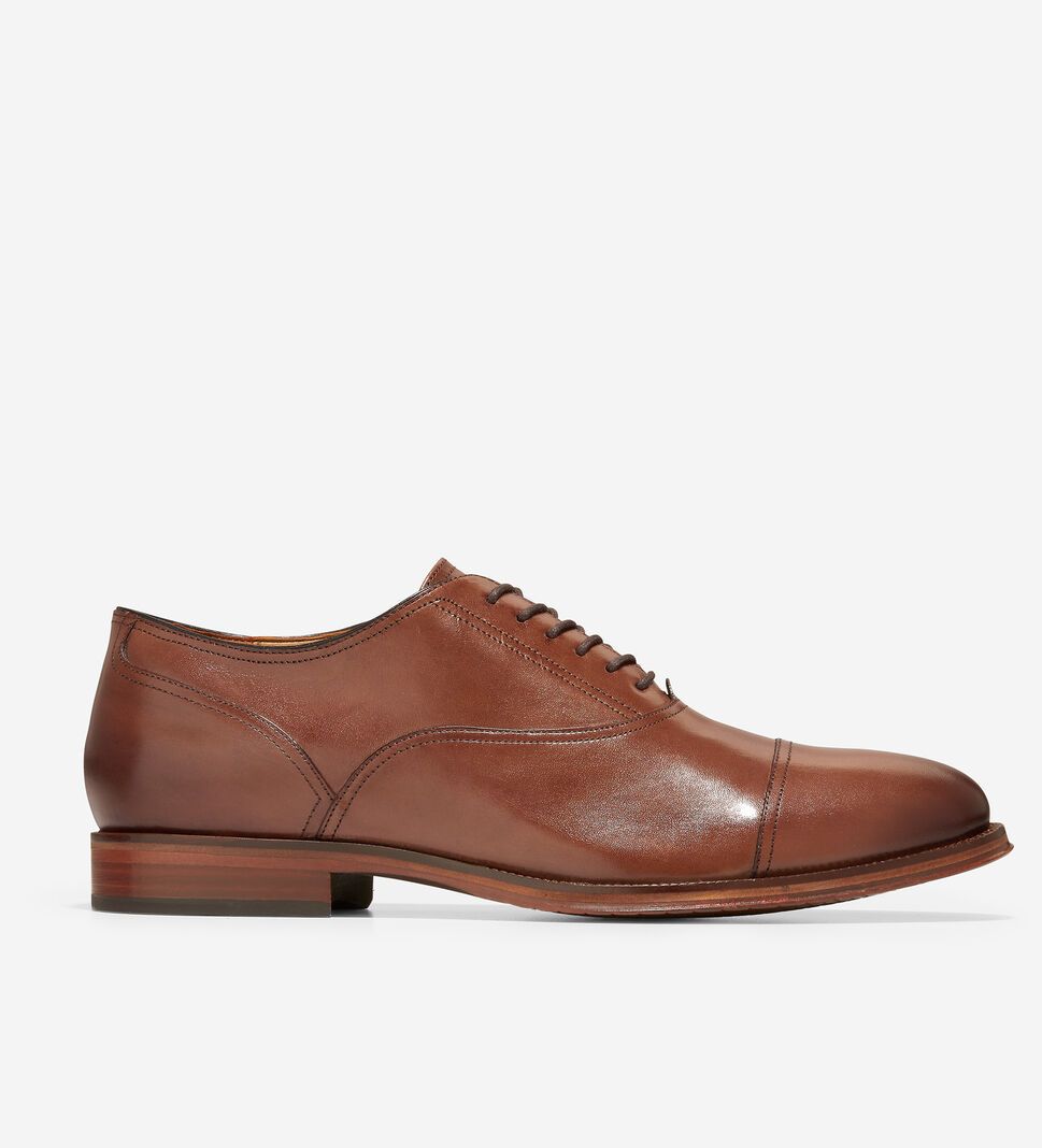 Brown Cole Haan Modern Classics Cap Toe Oxford Men\'s Dress Shoes | NBOE-36195