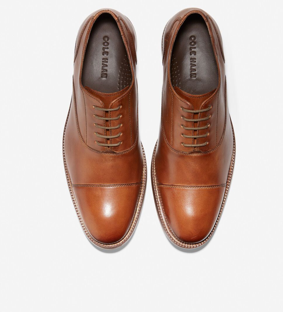 Brown Cole Haan Williams Cap Toe Oxford Men's Dress Shoes | WXJU-40976