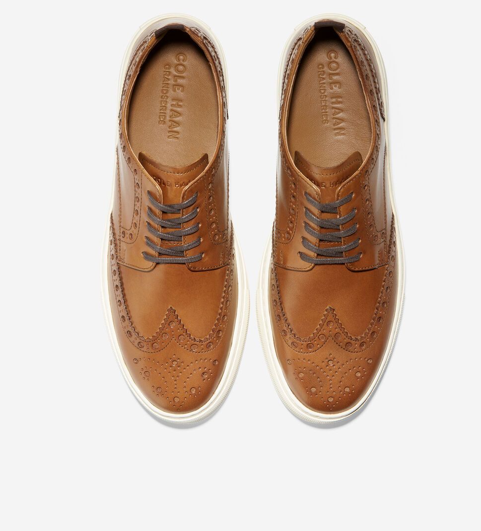 Brown Cole Haan Winslow Wingtip Men's Sneakers | IJNK-36071