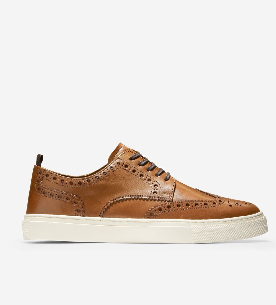 Brown Cole Haan Winslow Wingtip Men\'s Sneakers | IJNK-36071