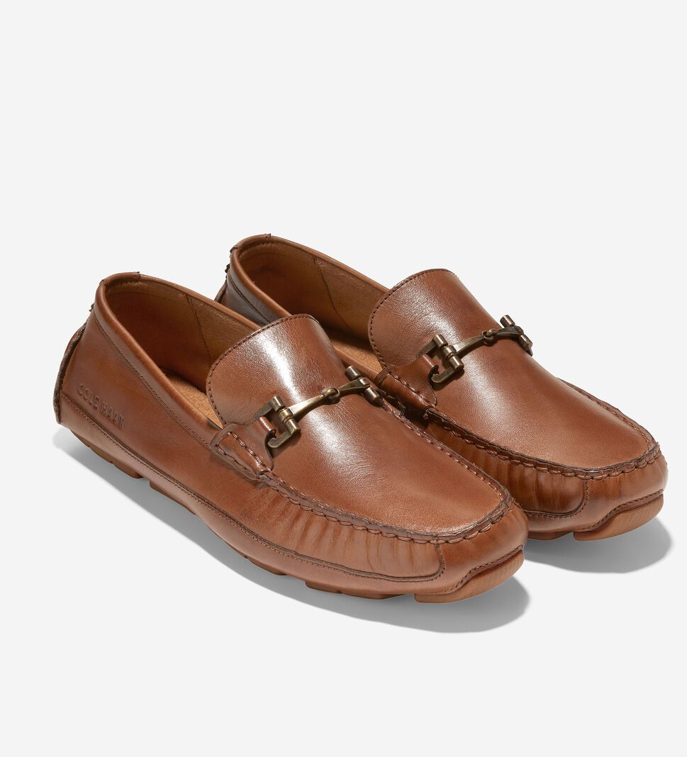 Brown Cole Haan Wyatt Bit Driver Men's Loafers | VMUL-57830