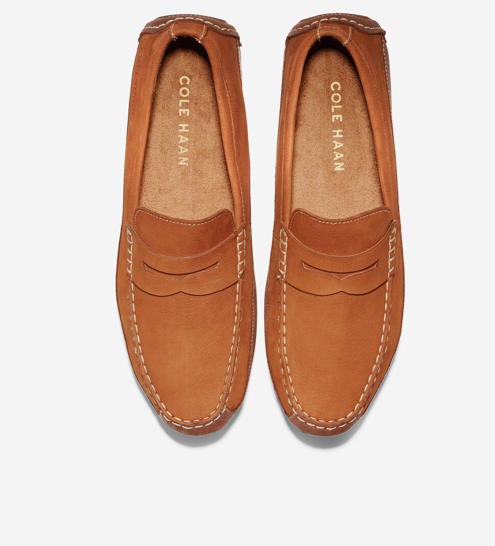 Brown Cole Haan Wyatt Penny Driver Men's Loafers | PTOX-98725