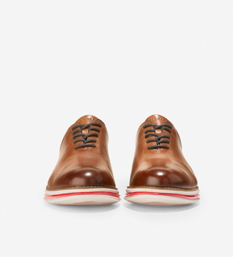 Brown / Orange Cole Haan ØriginalGrand Energy Twin Oxford Men's Dress Shoes | DFUS-56213