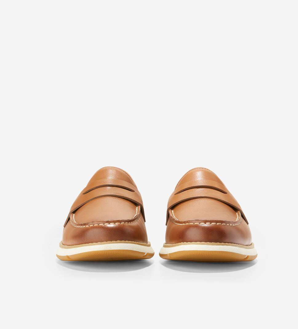 Brown / White Cole Haan 4.ZERØGRAND Men's Loafers | LGXC-63194