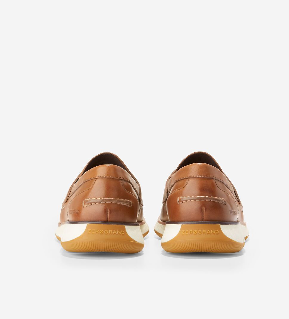 Brown / White Cole Haan 4.ZERØGRAND Men's Loafers | LGXC-63194