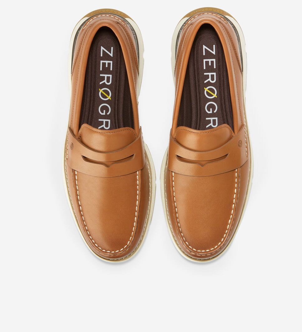 Brown / White Cole Haan 4.ZERØGRAND Men's Loafers | LGXC-63194