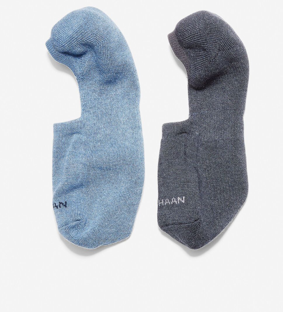 Dark Blue Cole Haan Casual Cushion Liner 2 Pack Men's Socks | QRCK-46901