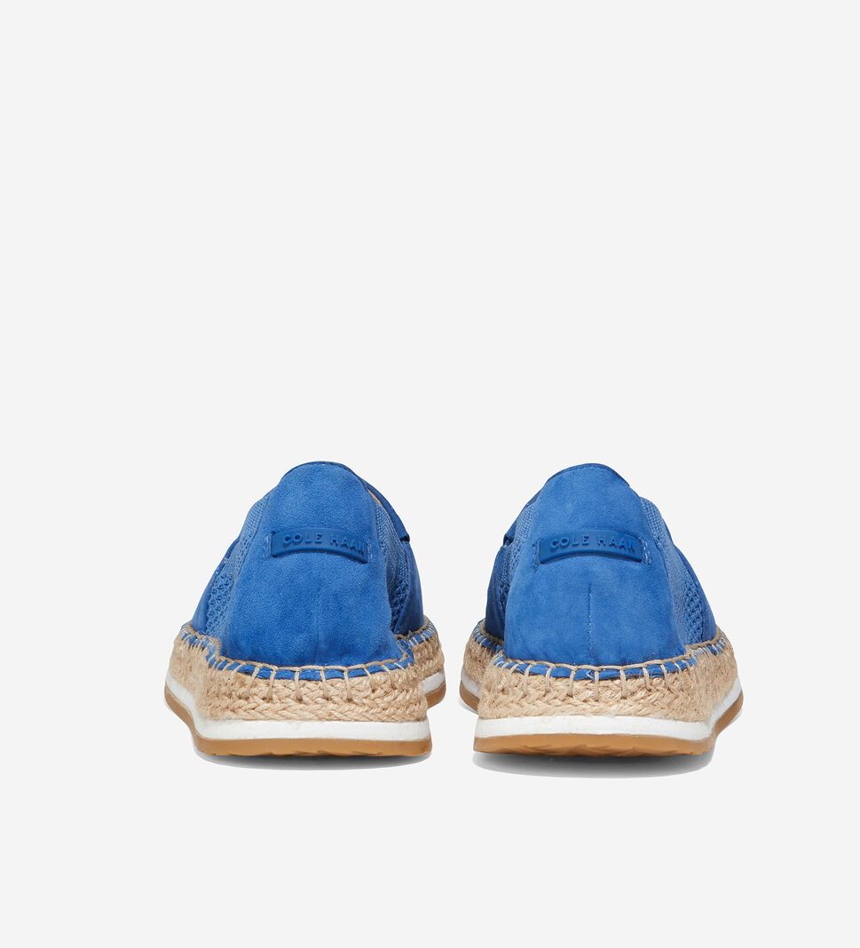 Deep Blue Cole Haan Cloudfeel Loafer Women's Espadrille | AEFN-46892