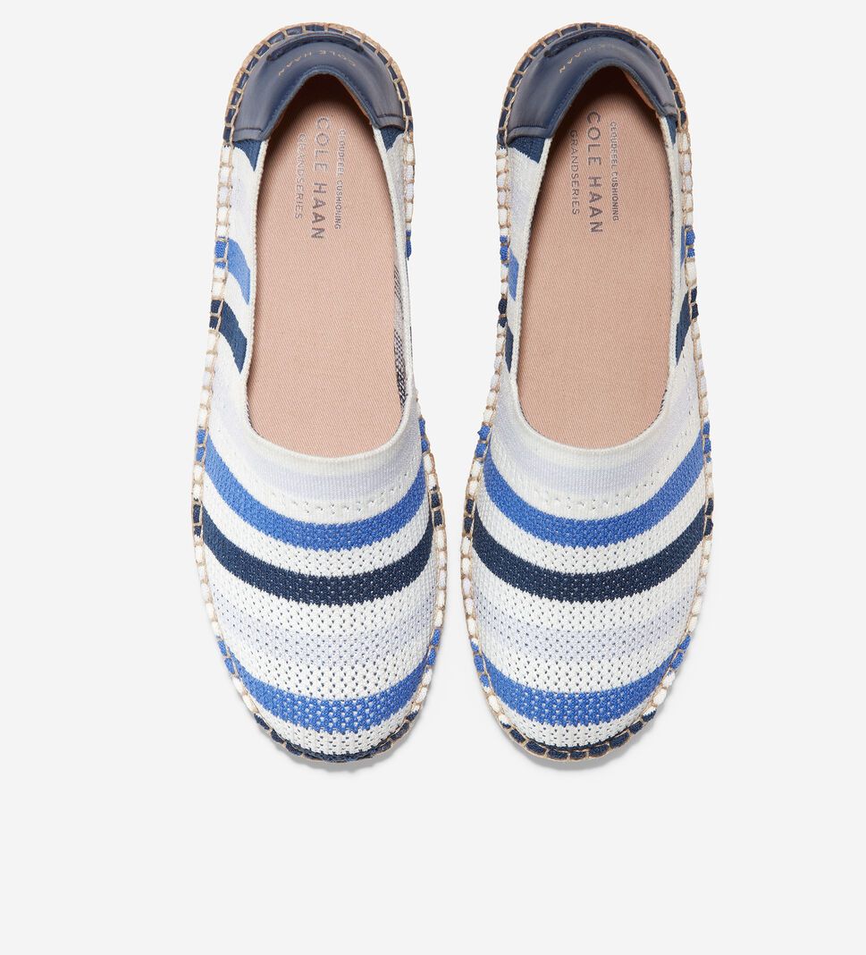 Deep Blue Cole Haan Cloudfeel Women's Espadrille | BQSV-98125