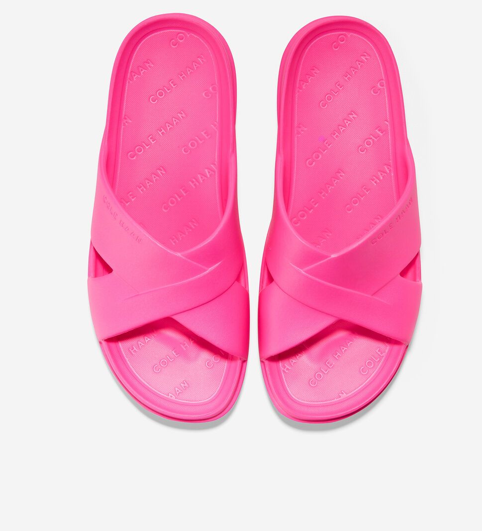 Fuchsia Cole Haan Findra Pool Slide Women's Sandals | TXLK-91352