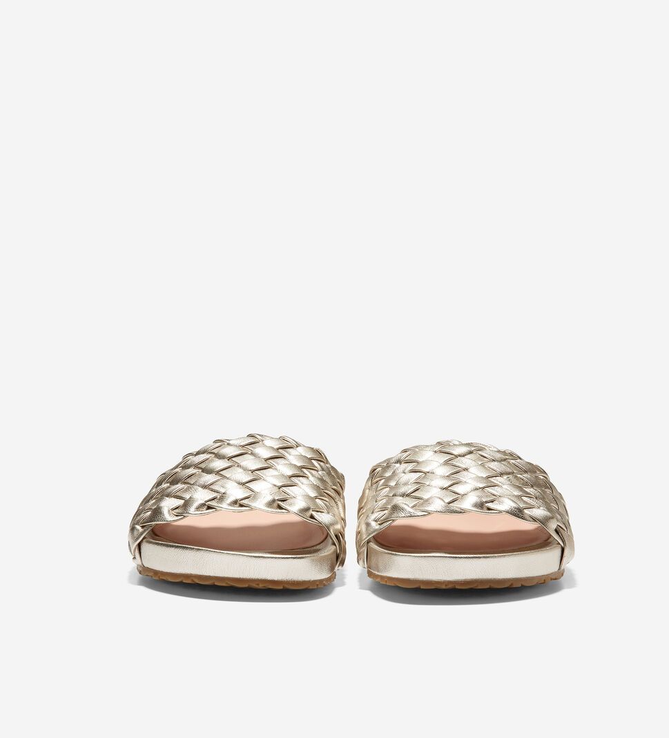 Gold Cole Haan Mojave Slide Women's Sandals | ARYC-92671