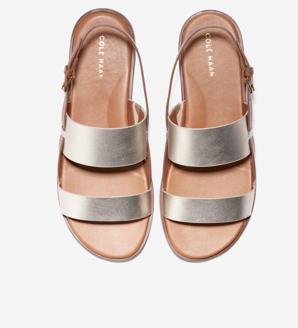 Gold / Orange Cole Haan Flynn Women's Sandals | RVDH-17904