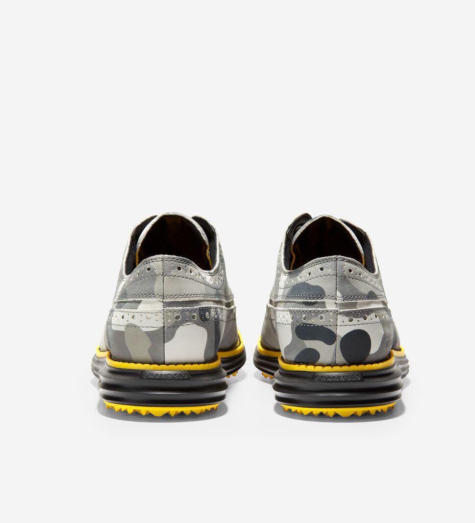 Grey Camo Cole Haan ØriginalGrand Men's Golf Shoes | JDYK-56907