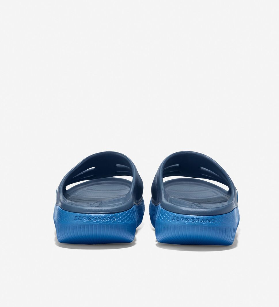 Navy / Blue Cole Haan 4.ZERØGRAND All-Day Slide Men's Sandals | JCIZ-12056