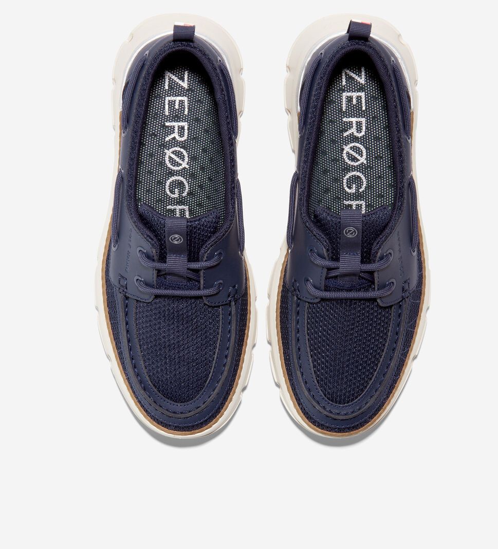 Navy Cole Haan 4.ZERØGRAND Regatta Boat Women's Loafers | BXIS-12093