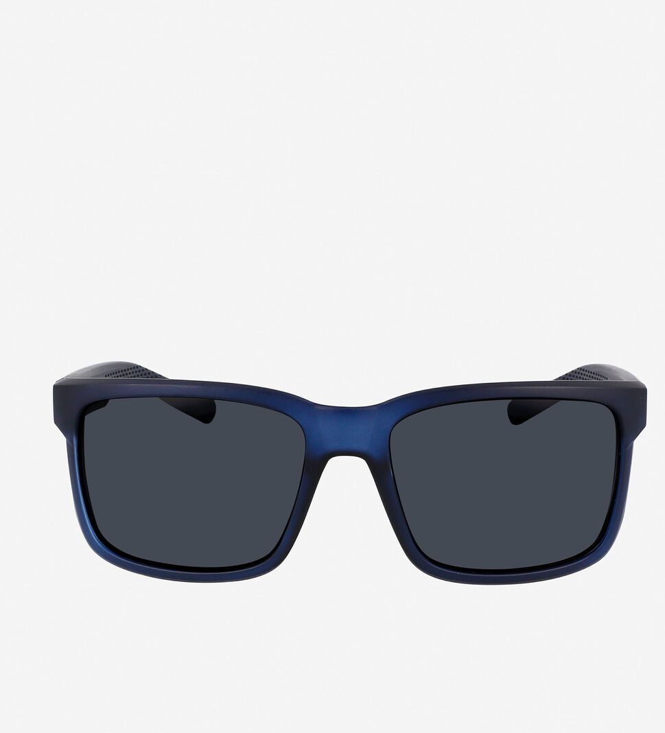 Navy Cole Haan Matte Square Men\'s Sunglasses | PYOT-95264