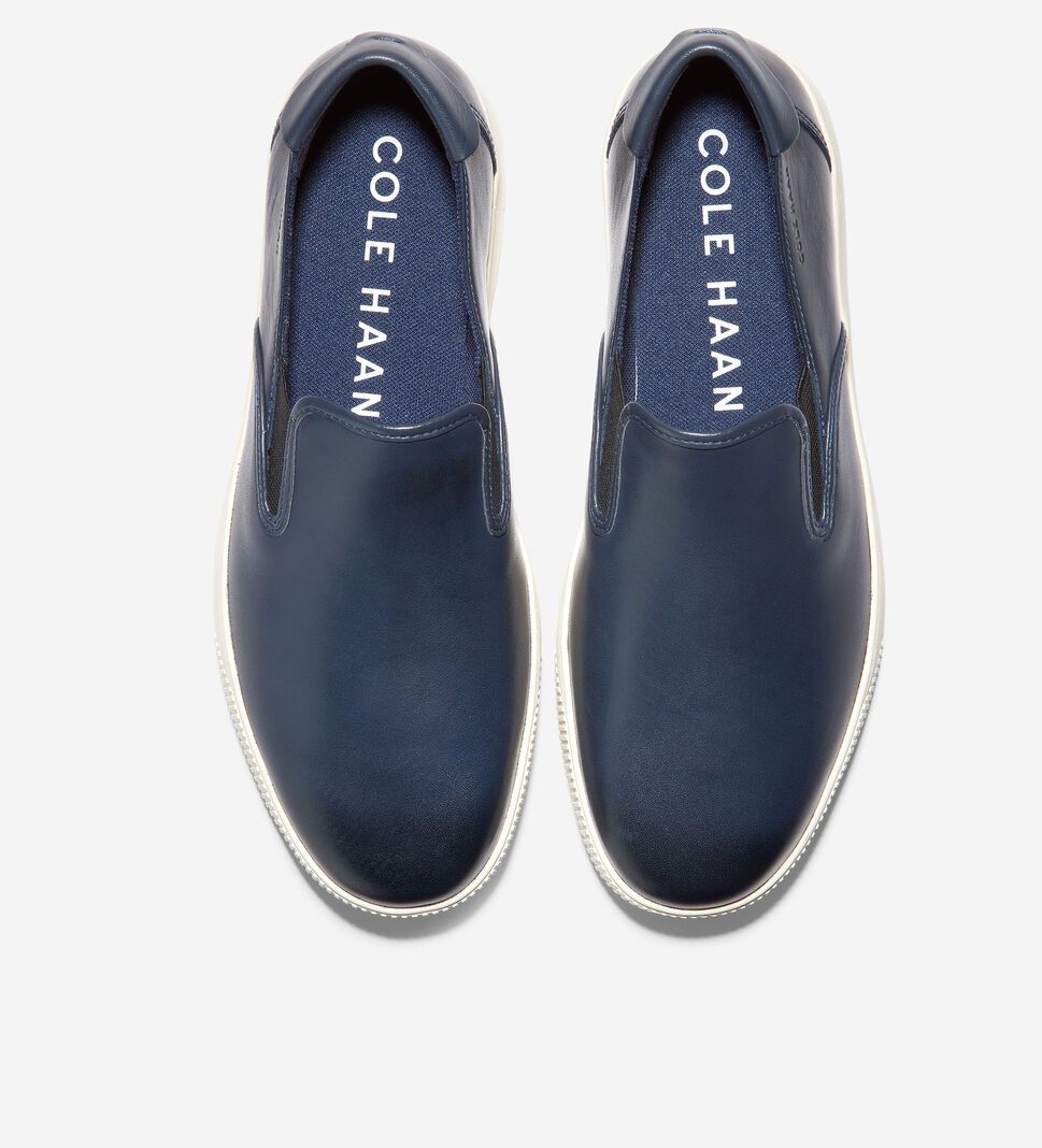 Navy Cole Haan Nantucket Slip-On Men's Sneakers | ZBQA-48712