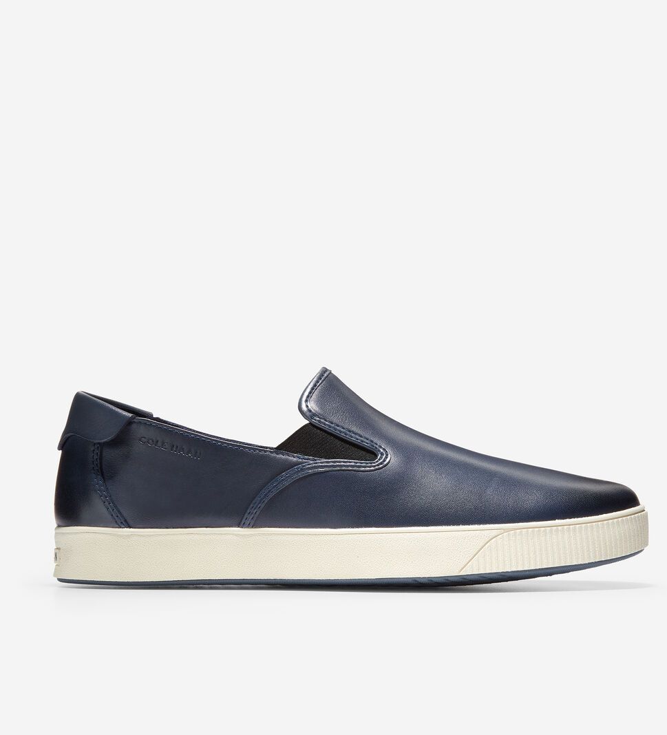 Navy Cole Haan Nantucket Slip-On Men\'s Sneakers | ZBQA-48712