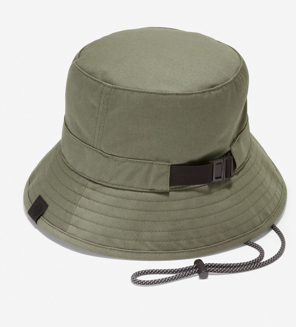 Olive Cole Haan ZERØGRAND Adjustable Bucket Men's Hats | ECDG-91724