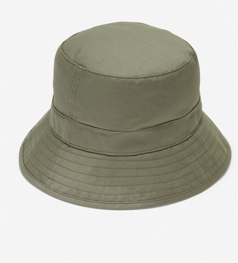 Olive Cole Haan ZERØGRAND Adjustable Bucket Men\'s Hats | ECDG-91724