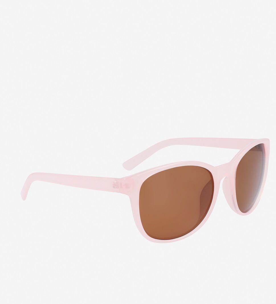 Pink Cole Haan Rounded Square Women's Sunglasses | EZAV-70381