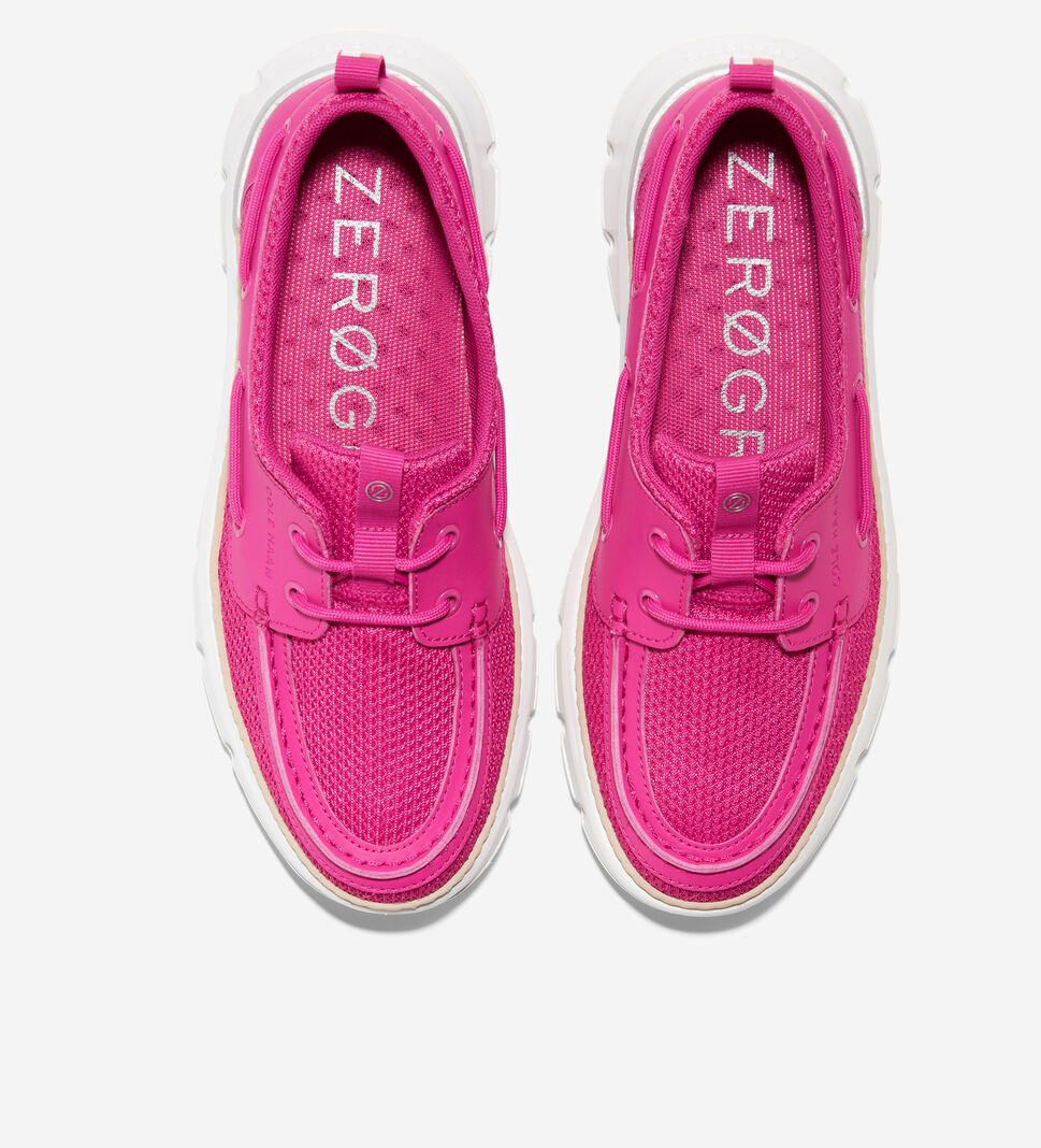 Pink Peacock Cole Haan 4.ZERØGRAND Regatta Boat Women's Loafers | PLUC-58349