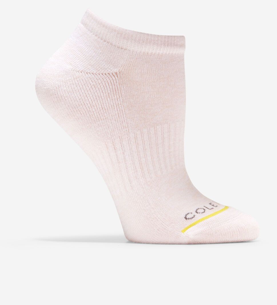 Pink / White / Grey Cole Haan ZERØGRAND 3-Pair Liner Women's Socks | WALJ-19427