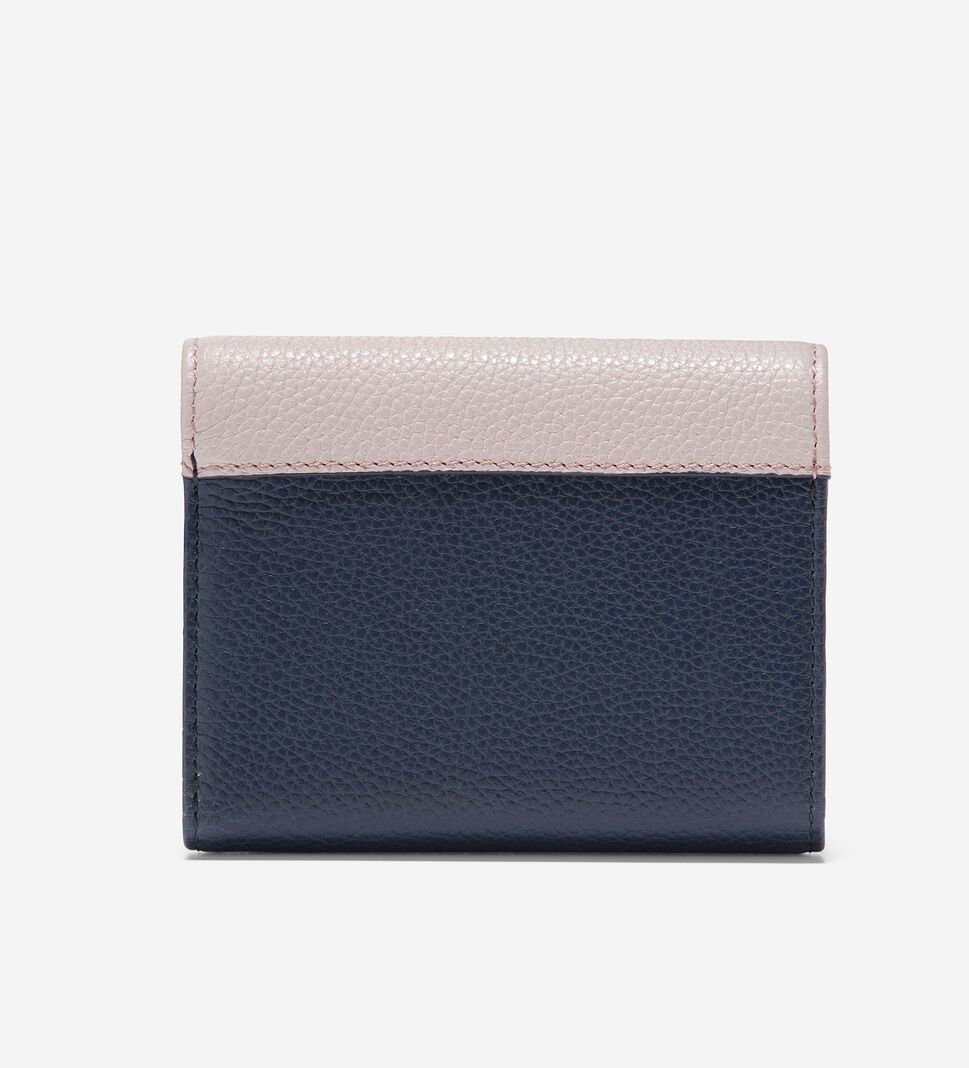 Purple Cole Haan Small Tri-Fold Women's Wallets | QPOJ-35610